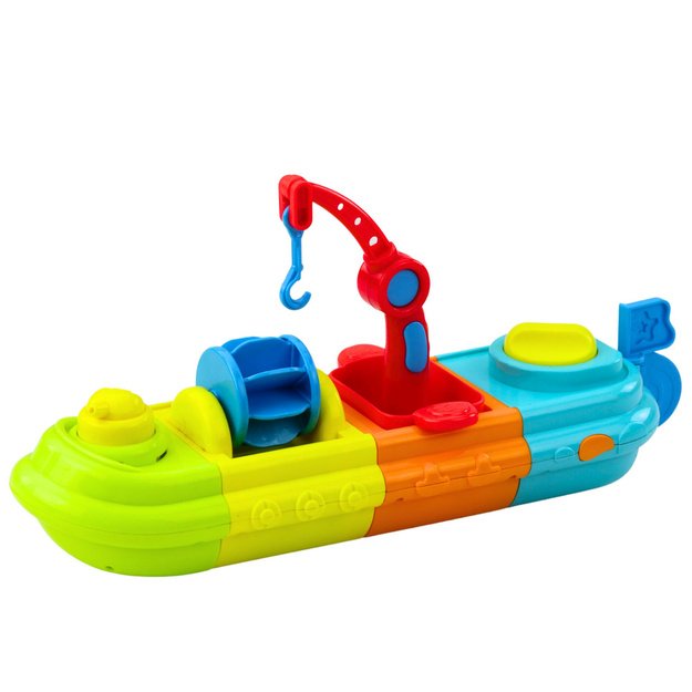 Bath Toy Ship Boat Colorful Crane Hook Duck Turtle 1