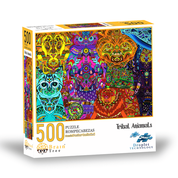 Brain Tree dėlionė, Egzotiniai gyvūnai, 500 det.