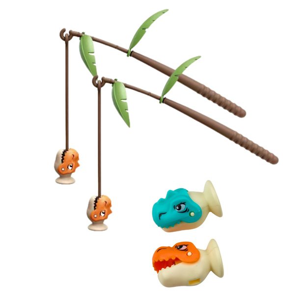 Arcade Game Dinosaur Fishing Magnetic Rods Sounds 2