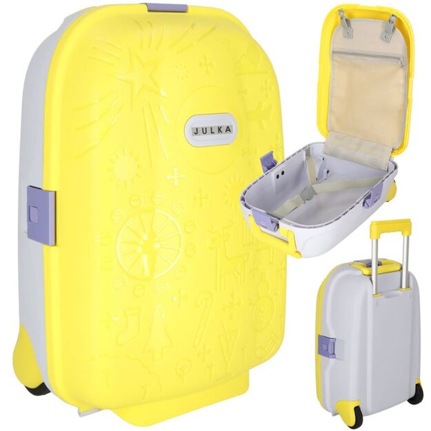 Vaikiškas lagaminas - kelioninis (geltonas)