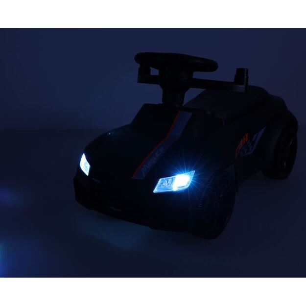 Ride-on car - pusher with sounds and lights, black 5115
