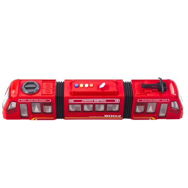 City Metro Opening Doors Lights Sounds Red 1:16 2