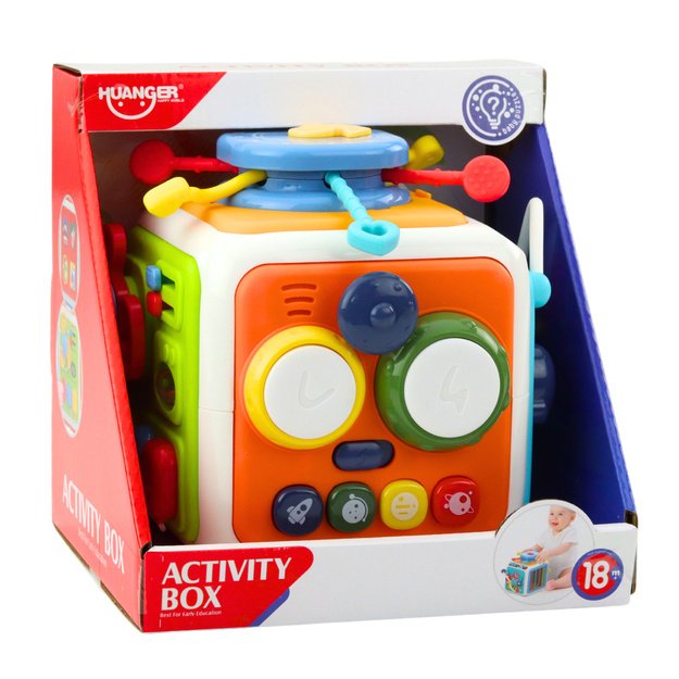 Interactive Cube Sorter Educational Sensory Sounds Colorful 4