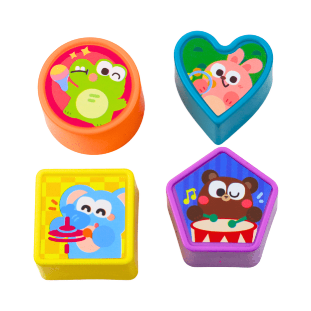 Interactive Cube Sorter Educational Sensory Sounds Colorful 3