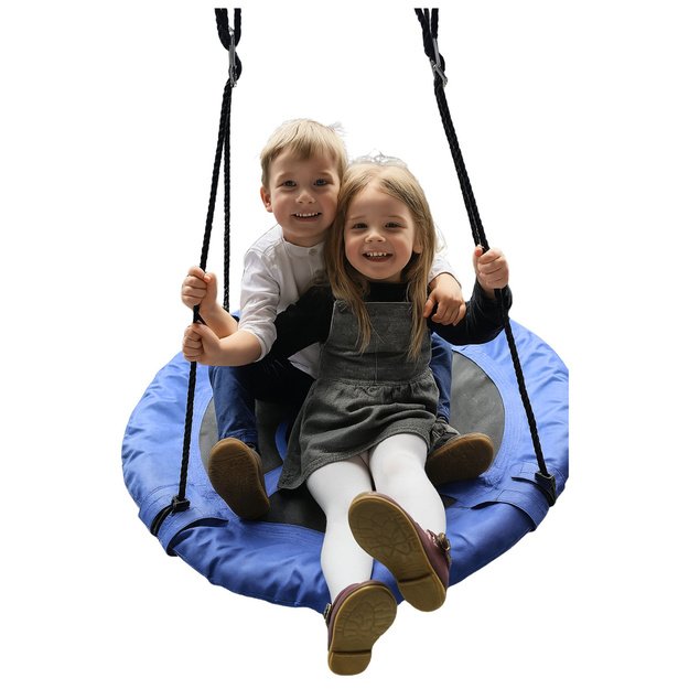 Garden Swing Stork s Nest For Children Blue 80cm 2