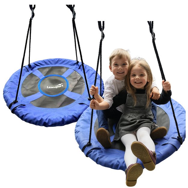 Garden Swing Stork s Nest For Children Blue 80cm
