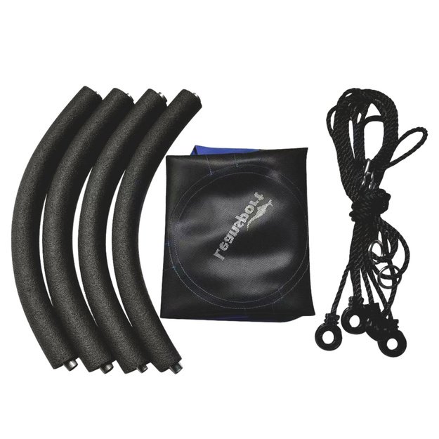 Garden Swing Stork s Nest For Children Blue 80cm 3