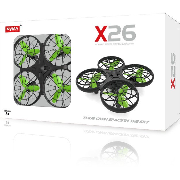  Syma X26  kliūčių vengimo RC dronas 2.4Ghz be galvos