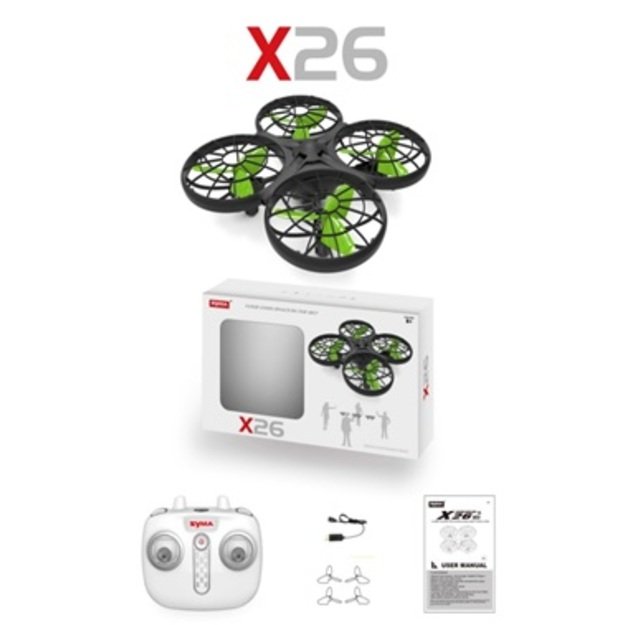  Syma X26  kliūčių vengimo RC dronas 2.4Ghz be galvos