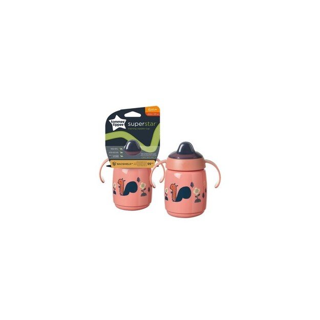 Gertuvė su šiaudeliu 300ML 6+ PINK 1