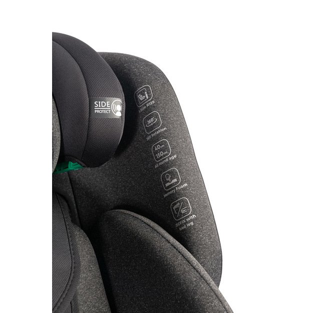 LUMI I-SIZE CAR SEAT DARK GREY (40-150) 14