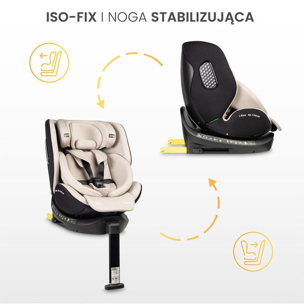 LUMI I-SIZE CAR SEAT DARK GREY (40-150) 23