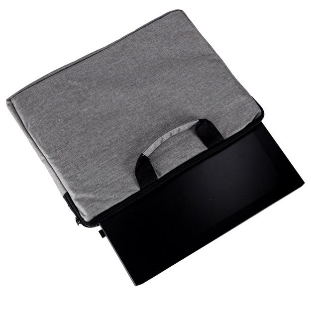 Nešiojamojo kompiuterio krepšys 15,6 colių dėklas portfeliai moteriškas portfeliai vyriškas pilkas 4