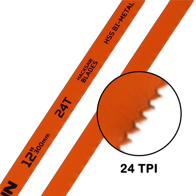 Bimetalinis peilis metalui ir medienai pjauti 300x12 mm