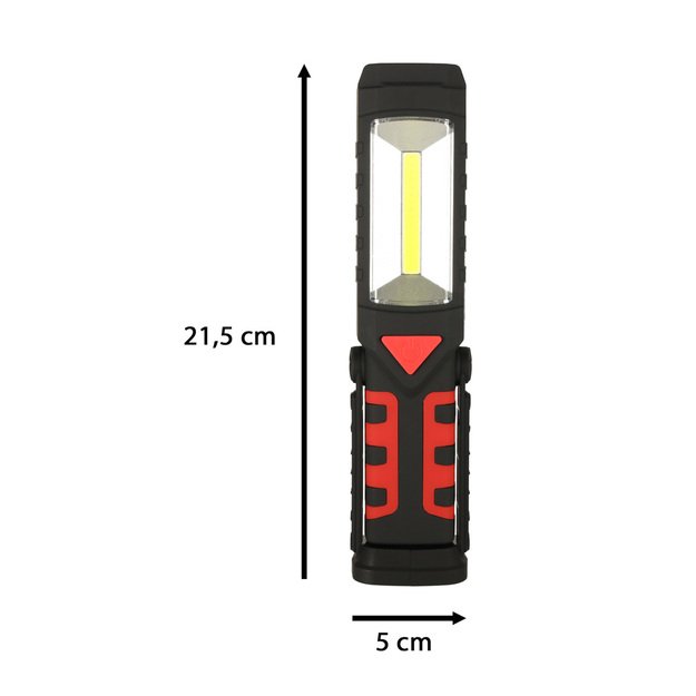 3-in-1 dirbtuvių žibintuvėlis USB COB magnetinis įkraunamas 1200 mAh 200 lm