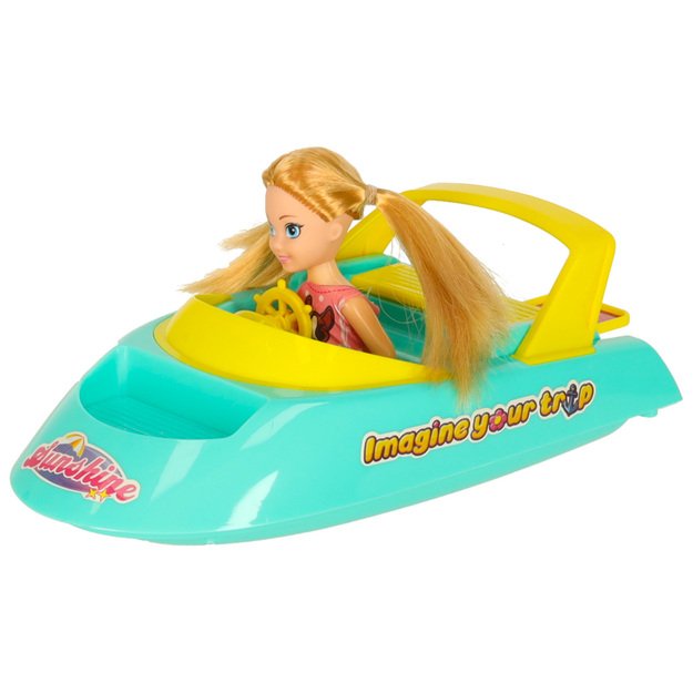 Lėlių valtis vakarėlis jachta išskleidžiama lėlė banglentė 4