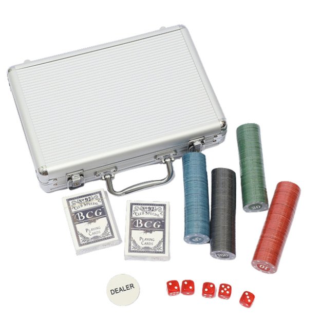 Professional Poker Set, Aluminum Case, 500 pcs. 1