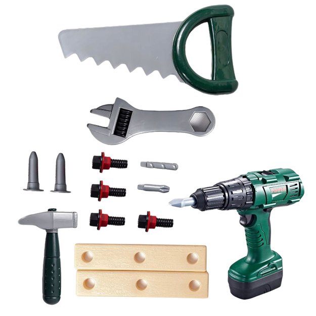 DIY Tool Kit in Box Battery-Powered Drill 14 pcs. 1