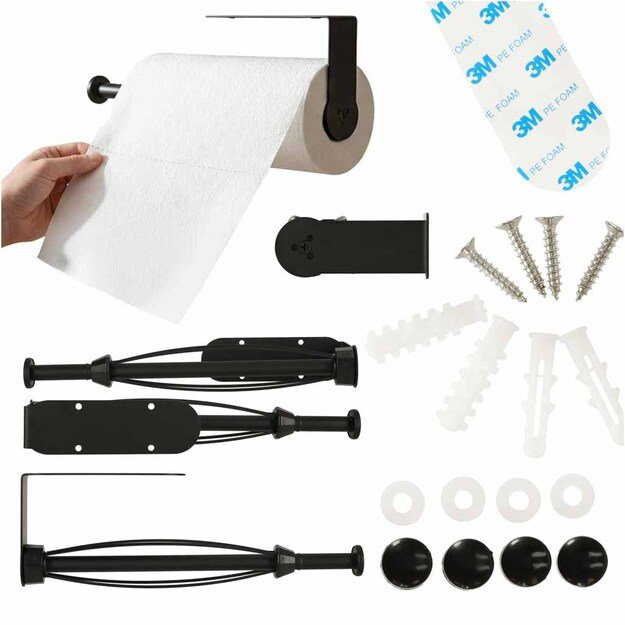 Virtuvės popierinių rankšluoščių laikiklis su pakaba 1