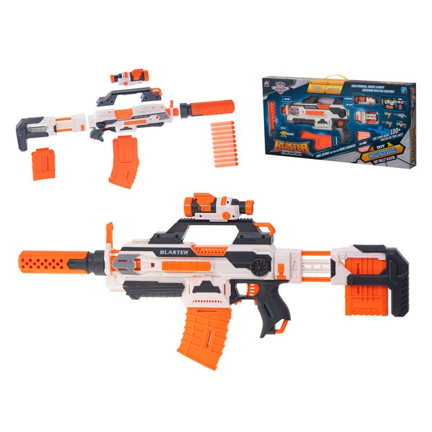 Toy gun with foam darts 4in1