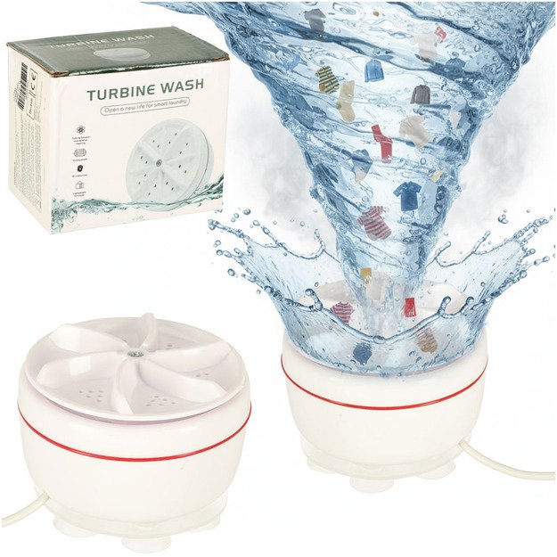 Nešiojamoji mini skalbimo mašina 5L USB 1