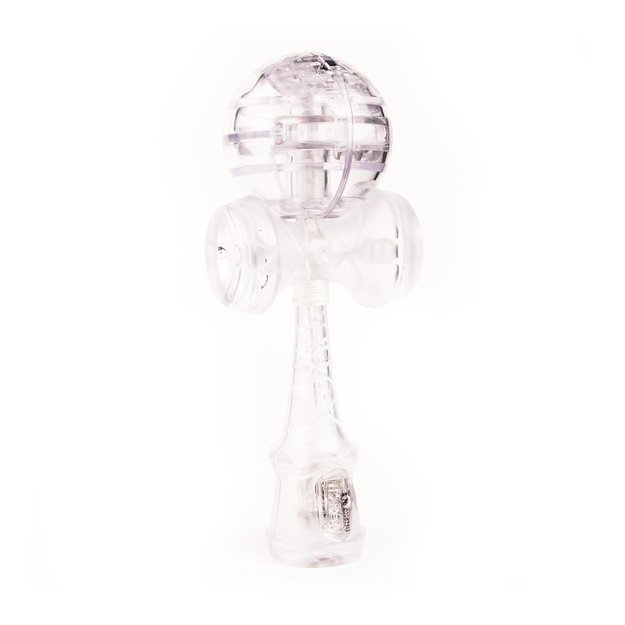 Kendama balts, plastmasas ar LED