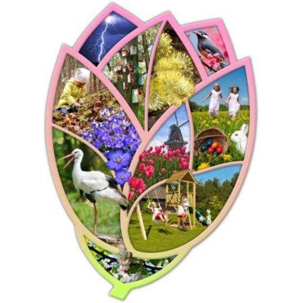 Educational maxi puzzle SEASONS (English), ages 3-6