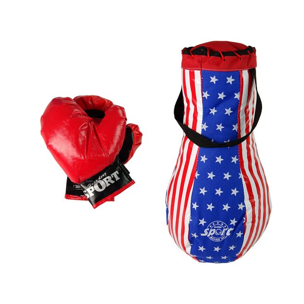 Kids Punch Bag Kit Childrens Mega Boxing Set + Gloves Boxing Bag Set 40 cm 3
