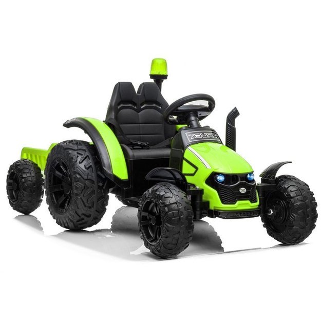 Electric Ride On Tractor HZB-200 with Trailer Green