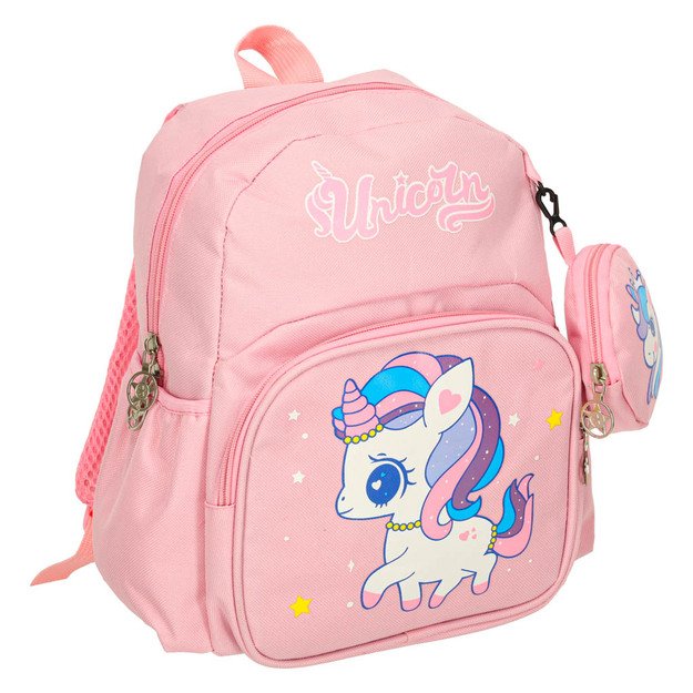 Vaikiška kuprinė rožinė (pink unicorn) 1
