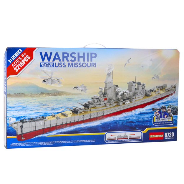 Construction Bricks Large Warship Aircraft Carrier 3216 pcs. 2