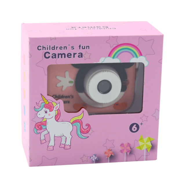 Digital Camera For Kids Mouse Pink 48Mpx HD 1080P 3