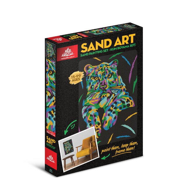 Red Castle sand art set, Leopard