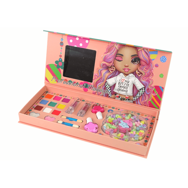 Papuošalų ir makiažo rinkinys 2in1 – 100 detalių 1