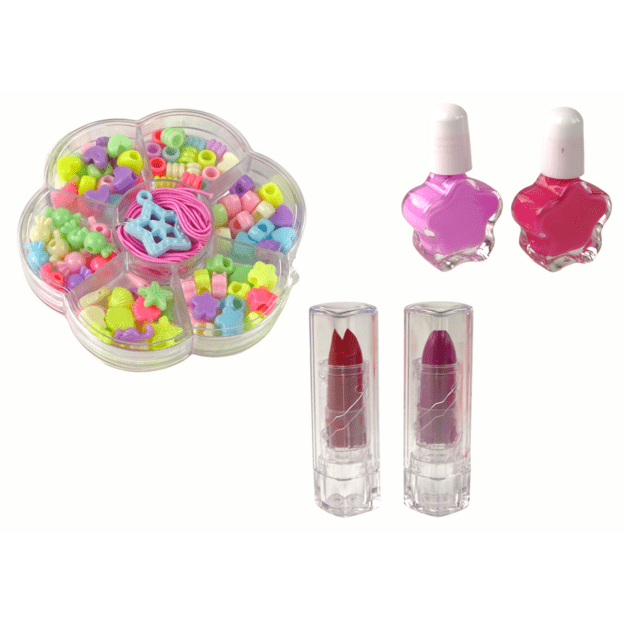 Papuošalų ir makiažo rinkinys 2in1 – 100 detalių 3