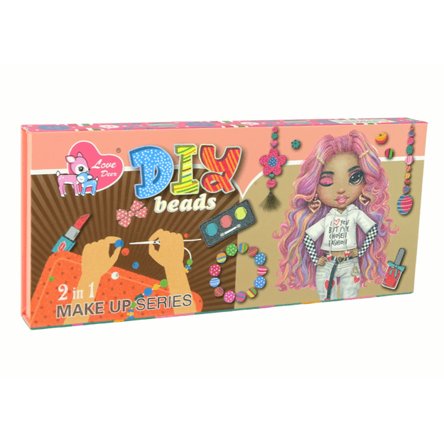 Papuošalų ir makiažo rinkinys 2in1 – 100 detalių 4