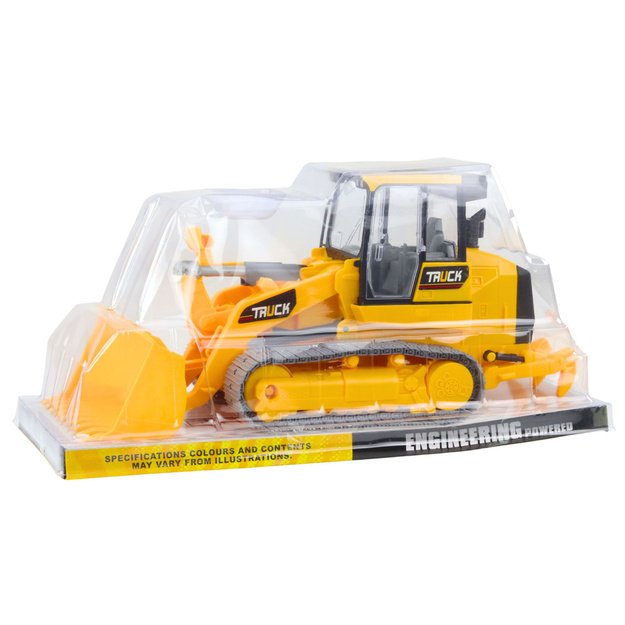 Crawler Bulldozer Construction Vehicle Movable Bucket Yellow 2