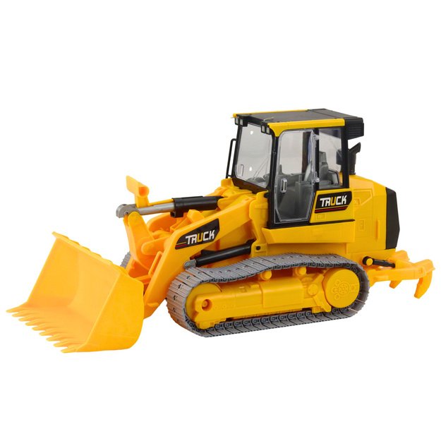 Crawler Bulldozer Construction Vehicle Movable Bucket Yellow 1