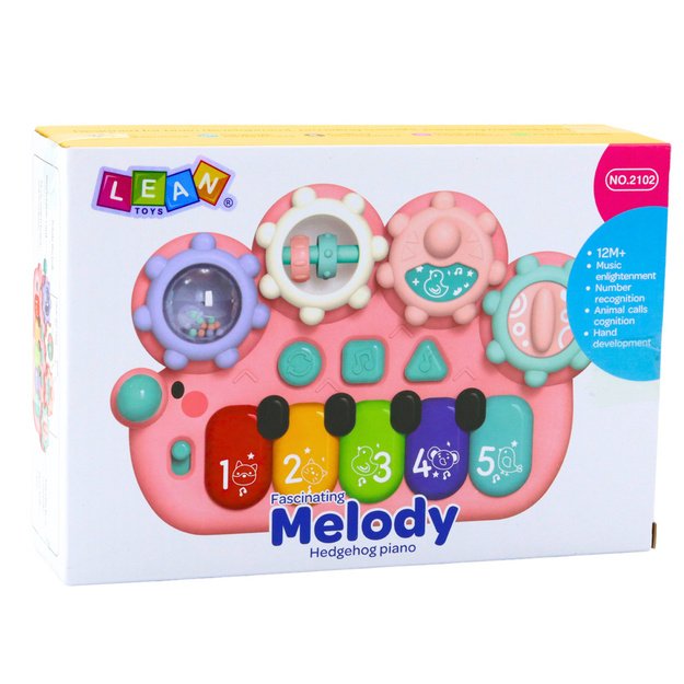 Interactive Piano For Kids Gears Pink 2