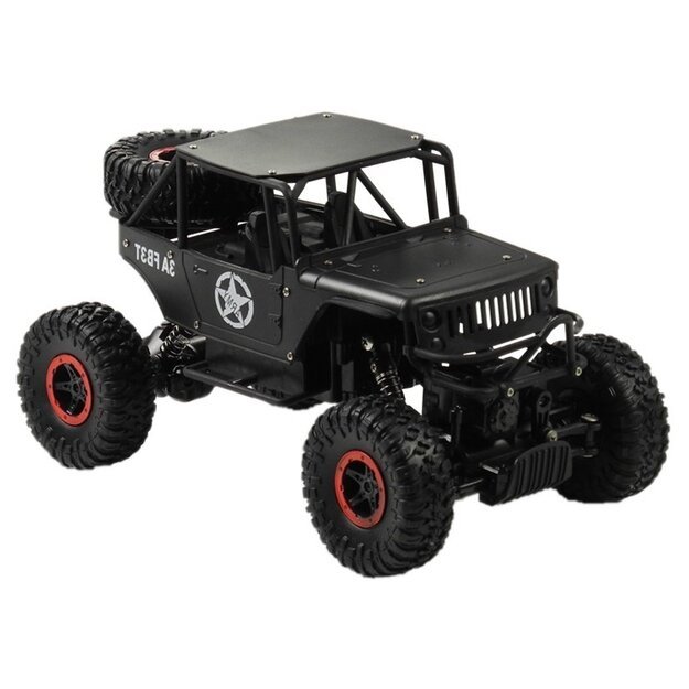 R/C automobilis monstras Jeep 1:18 juodas 2