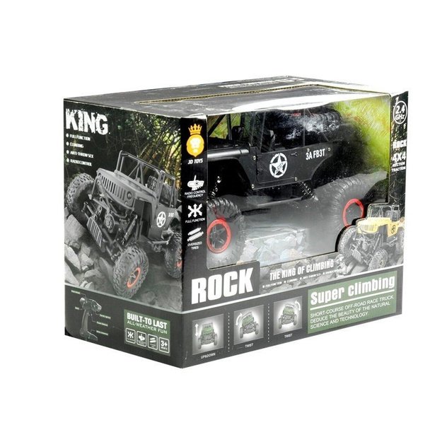 R/C automobilis monstras Jeep 1:18 juodas 8