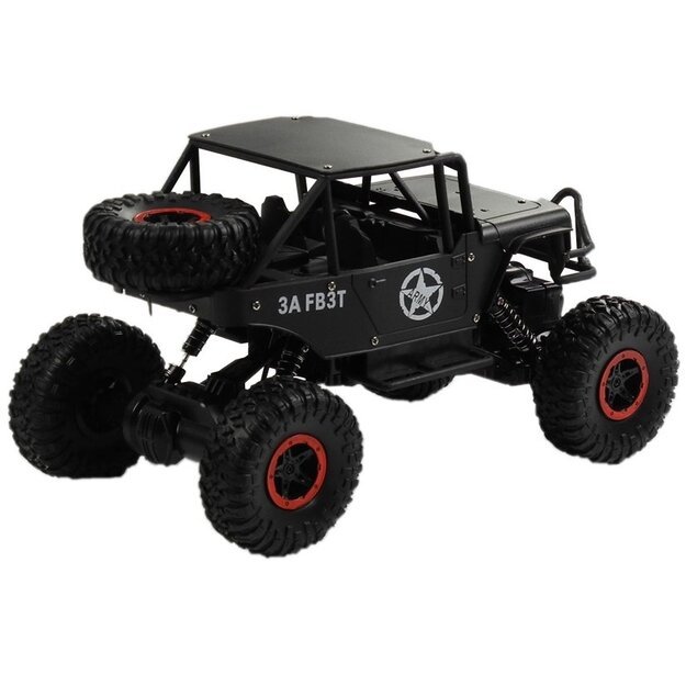 R/C automobilis monstras Jeep 1:18 juodas 3