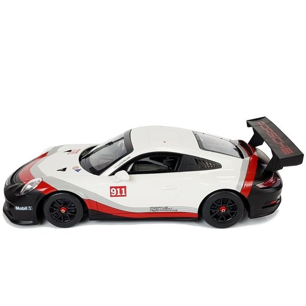 Automobilis R/C Porsche 911 GT3 CUP Rastar 1:14 Baltas 4