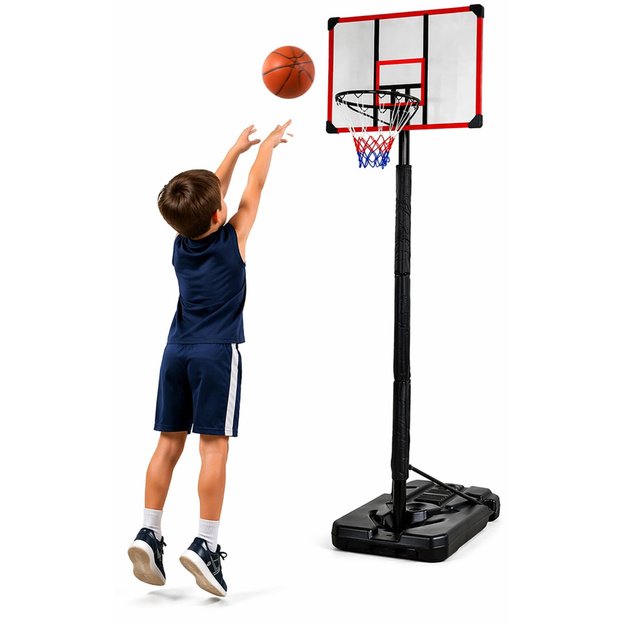 Basketball Basket Mobile Adjustable Stand 200-305cm