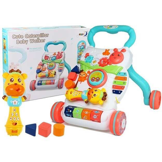 Educational Pusher for a Baby with an Interactive Microphone