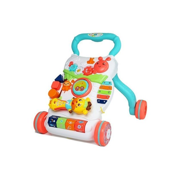 Educational Pusher for a Baby with an Interactive Microphone