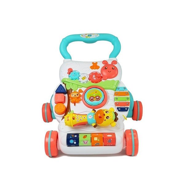 Educational Pusher for a Baby with an Interactive Microphone