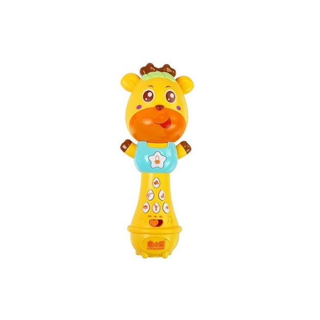 Educational Pusher for a Baby with an Interactive Microphone