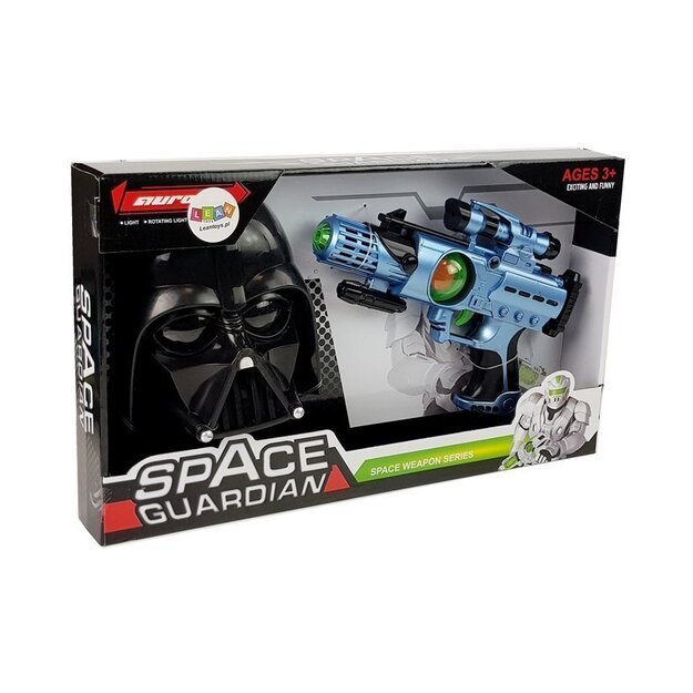 Set of Laser Gun Cosmos Warrior Mask