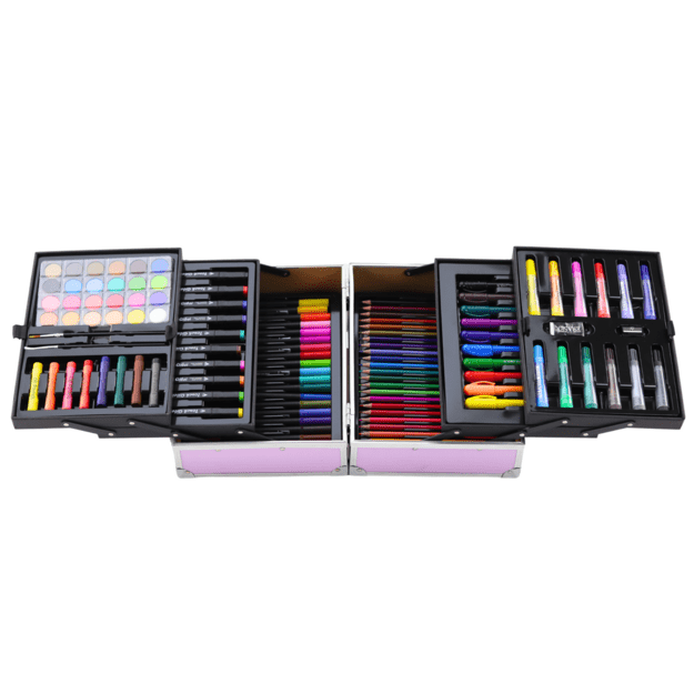 Art Set in Folding Suitcase with Unicorn 133 El